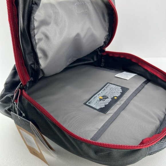 The North Face Groundwork Backpack CTEPP Logo 29L Laptop Sleeve Padded Grey Red - Picture 10 of 14